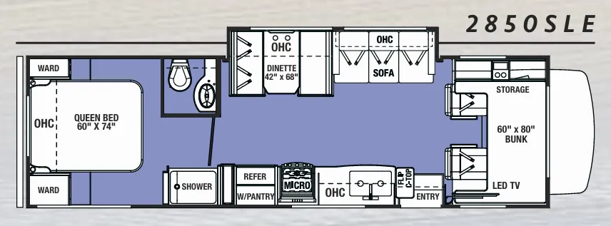 Forest River Sunseeker LE 2850SLE floor plan