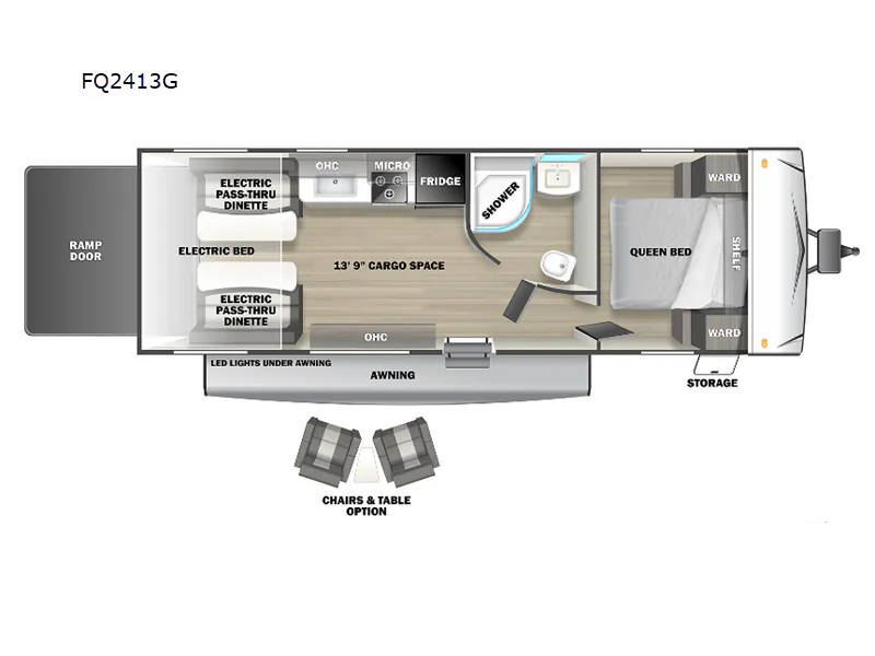 2022 Forest River Stealth FQ2413G floor plan