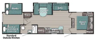 Gulf Stream Conquest Supreme 323TBR floor plan