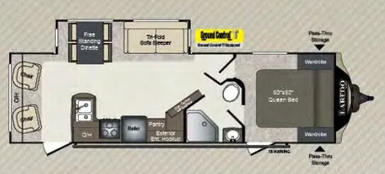 Keystone Laredo 288RL floor plan