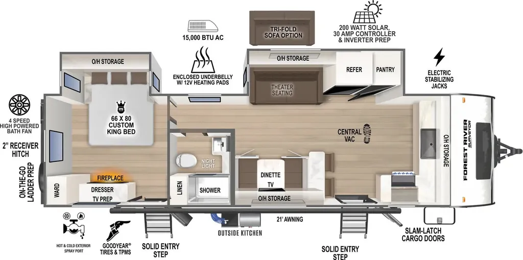 2026 Forest River Grand Surveyor 275FKBS floor plan