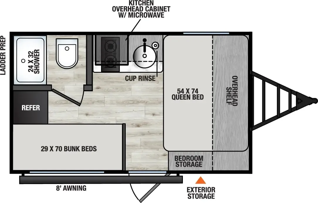 Forest River Viking 12BH floor plan