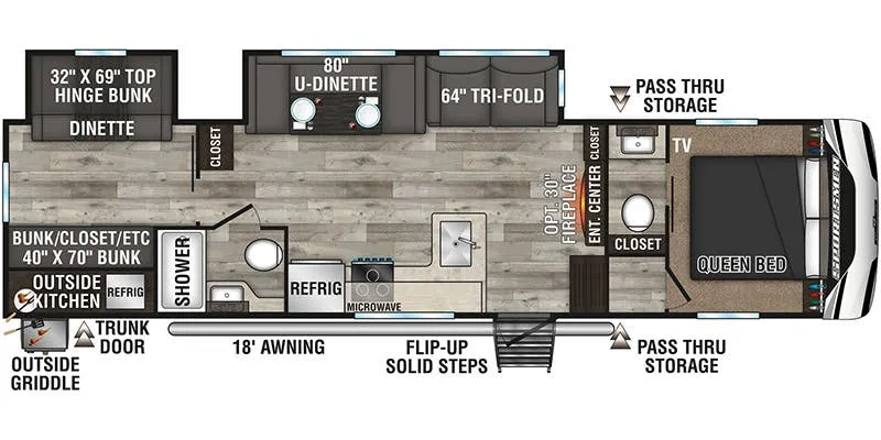K-Z Sportsmen 302BHK floor plan