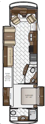 Newmar Bay Star 3616 floor plan