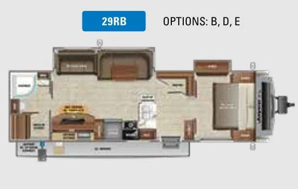 Jayco White Hawk 29RB floor plan