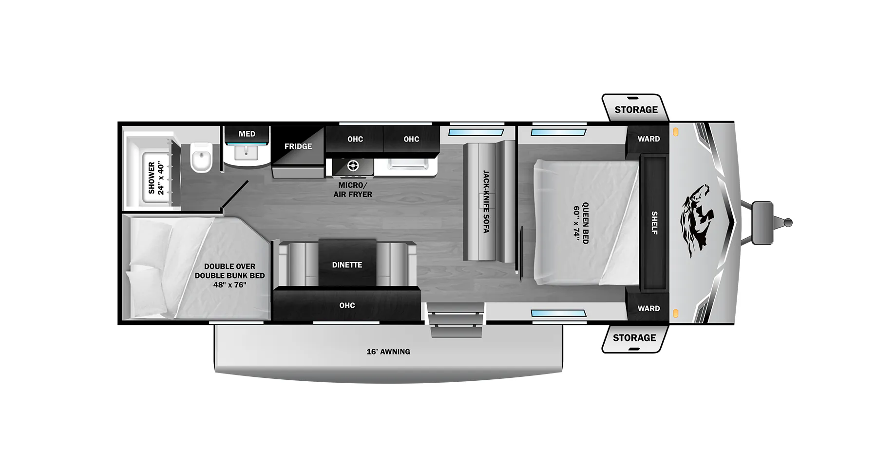 Highland Ridge Open Range Colt 26DB floor plan