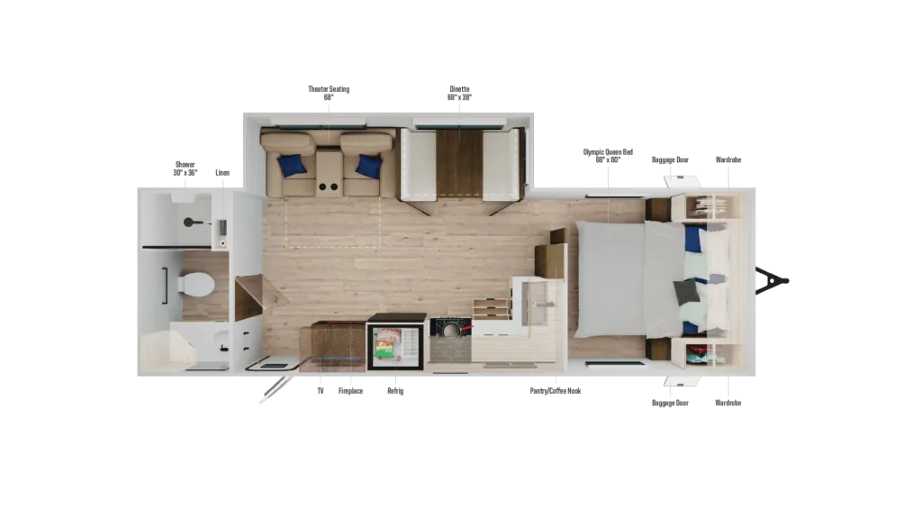 2026 Winnebago Access 24RB floor plan