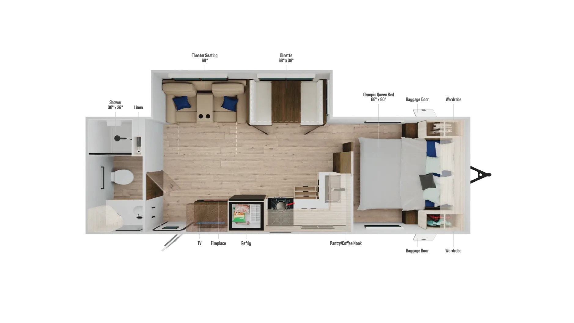 2026 Winnebago Access 24RB - Floor plan