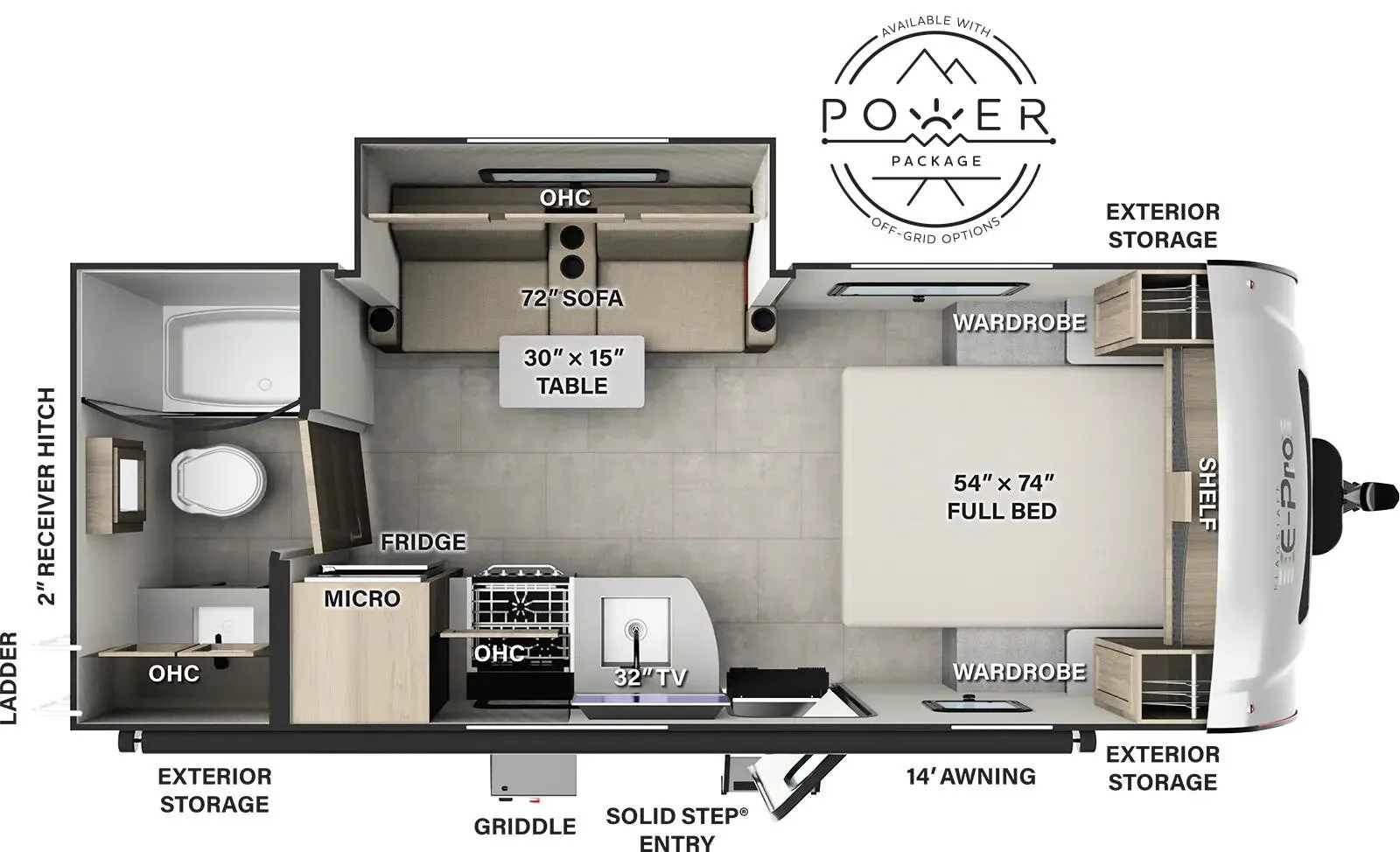 2025 Forest River Flagstaff E-Pro E20FBS - Floor plan