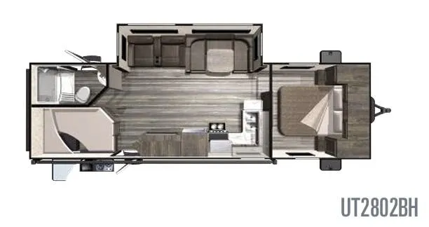 Highland Ridge Open Range Ultra Lite UT2802BH floor plan