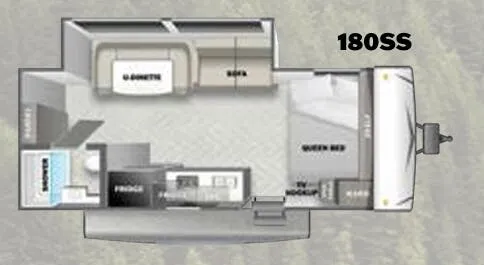 Forest River EVO 180SS floor plan