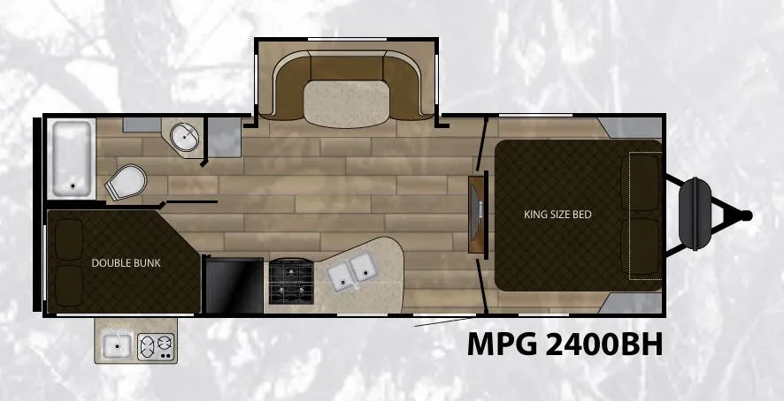 Cruiser RV MPG 2400BH floor plan