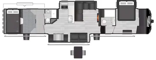 2025 Keystone Fuzion 432 — Floor plan