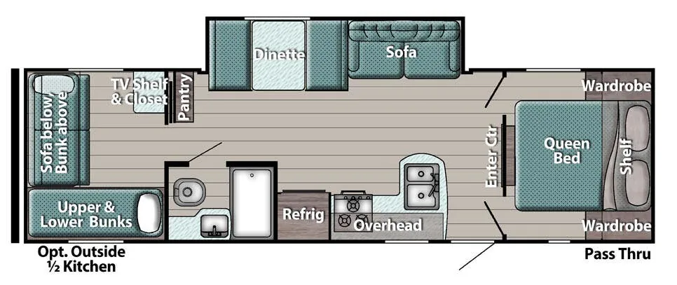 Gulf Stream Innsbruck Lite Ultra-Lite 274QB floor plan