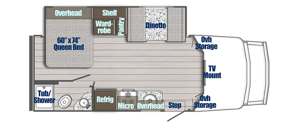 2026 Gulf Stream BT Cruiser 5245 floor plan