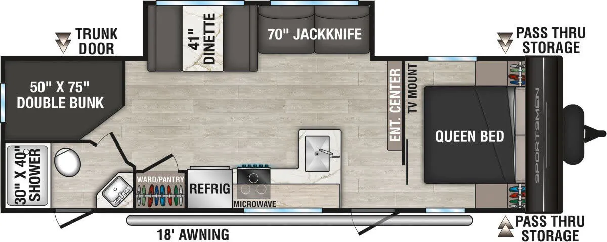 K-Z Sportsmen Select 261BHSL floor plan