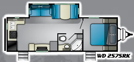 Heartland Wilderness 2575 RK floor plan