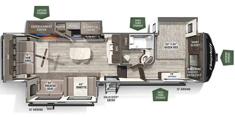 Forest River Flagstaff Super Lite 529IKRL floor plan
