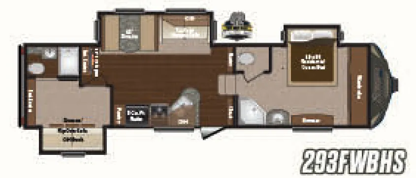 Keystone Sprinter 293FWBS floor plan