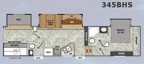 Coachmen Chaparral 345BHS floor plan
