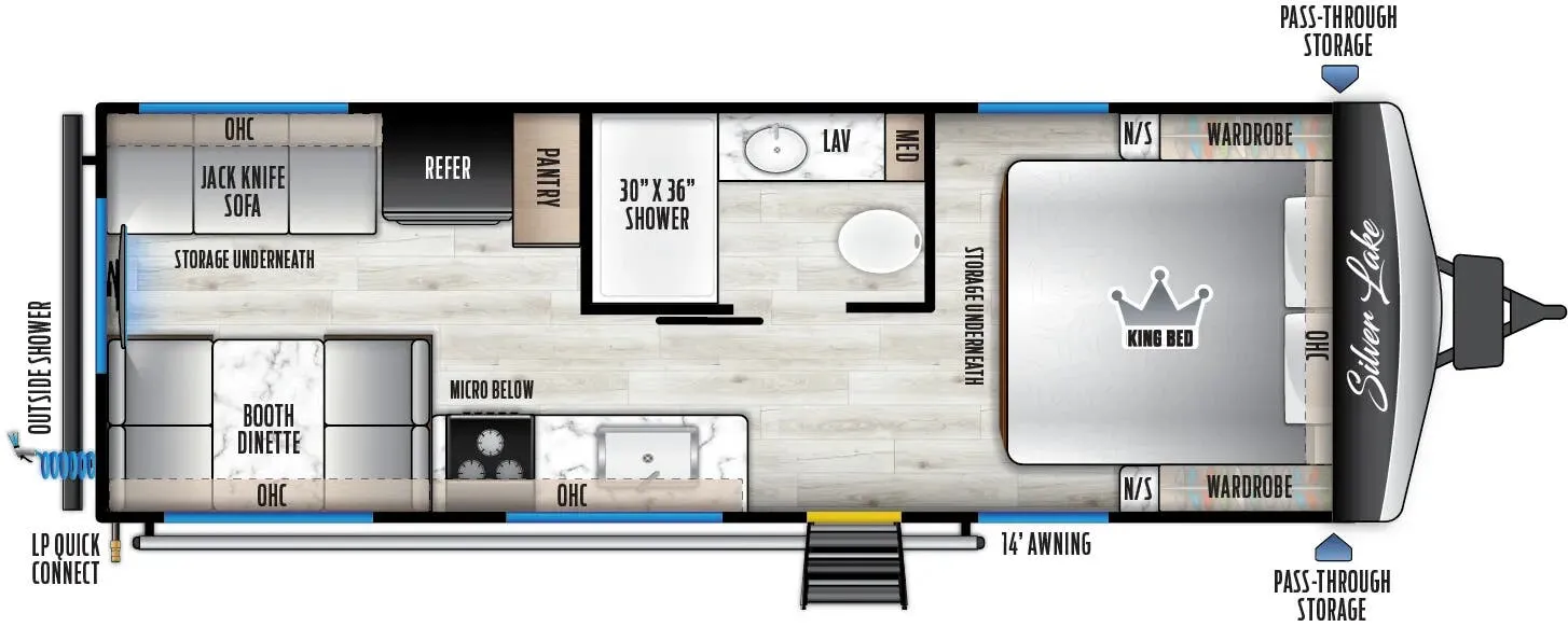 East to West Silver Lake 2300RD floor plan