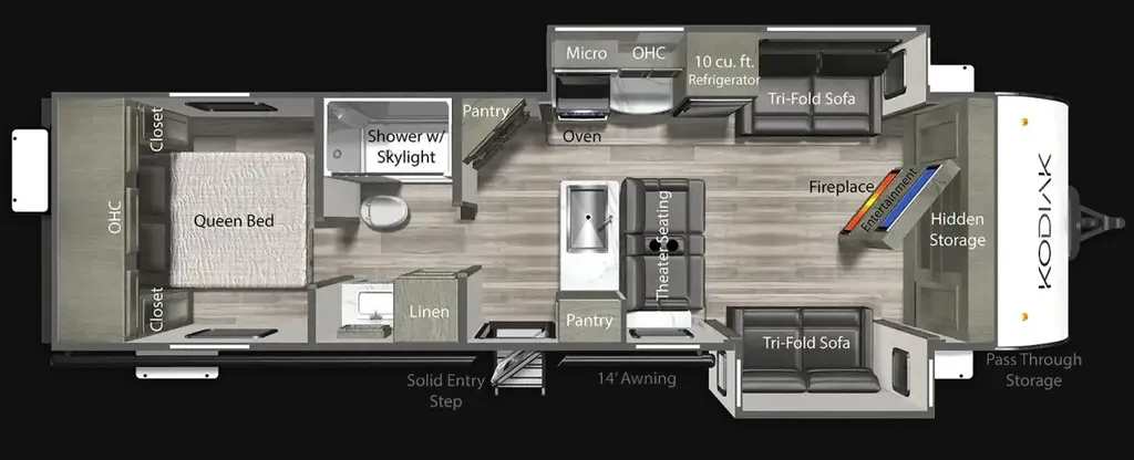 2025 Dutchmen Kodiak 310FLSL floor plan