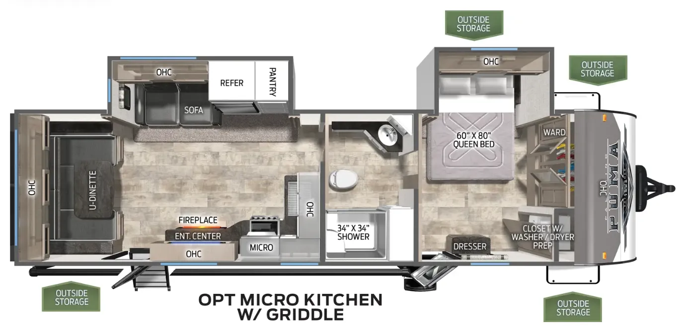 Palomino Puma 29RDBS floor plan