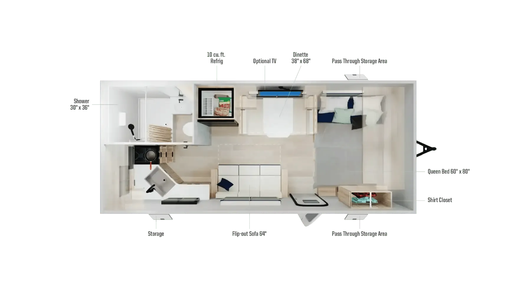 2026 Winnebago Access 18RK - Floor plan