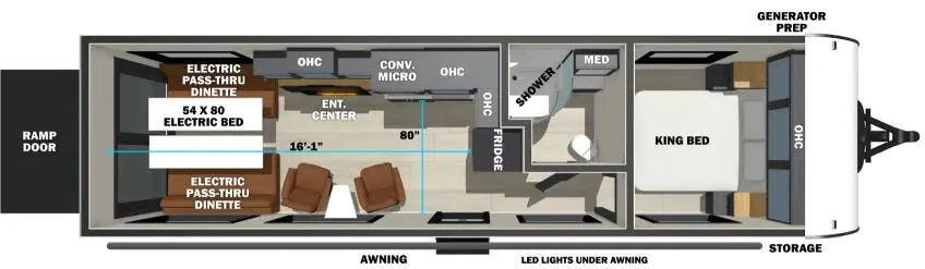 Forest River Sandstorm 2730 floor plan