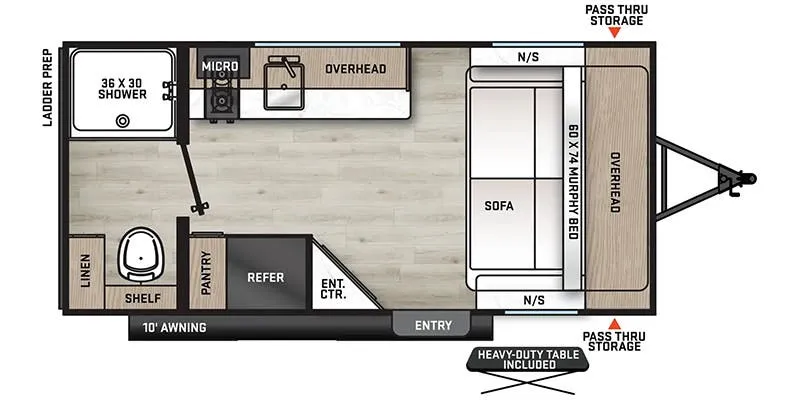 2024 Coachmen Catalina Summit Series 7 164RB - Floor plan