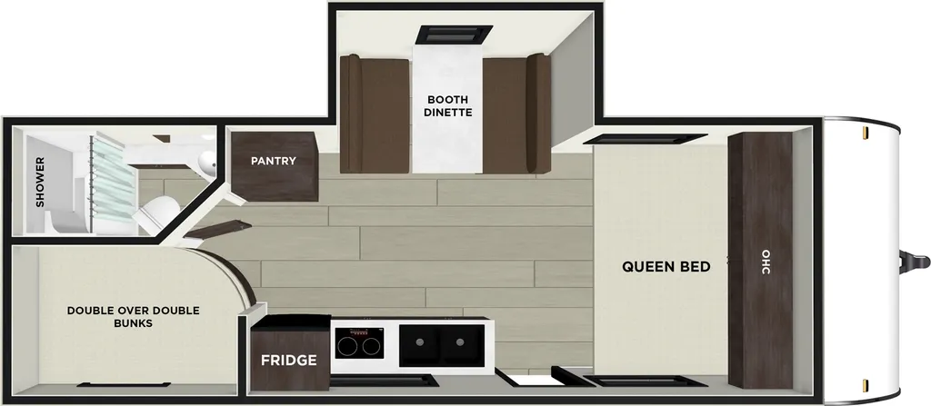 2026 Forest River Salem FSX 178ICE floor plan