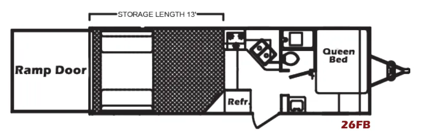 Chinook RV RPM 26FB floor plan