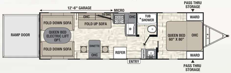 Coachmen Freedom Express Blast 283 BL floor plan