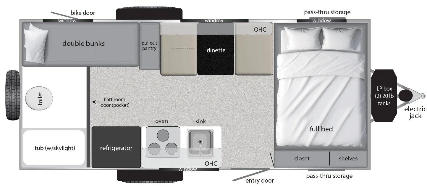 Encore RV Revue 20BH floor plan
