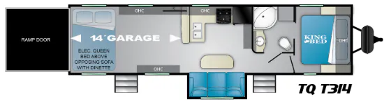 Heartland Torque T314 floor plan