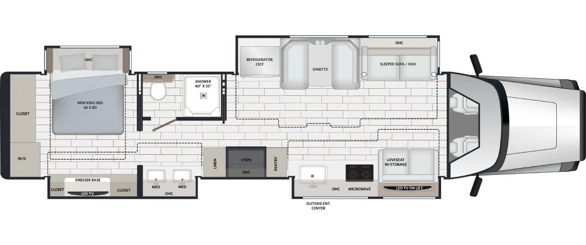 Renegade RV XL X45QS floor plan