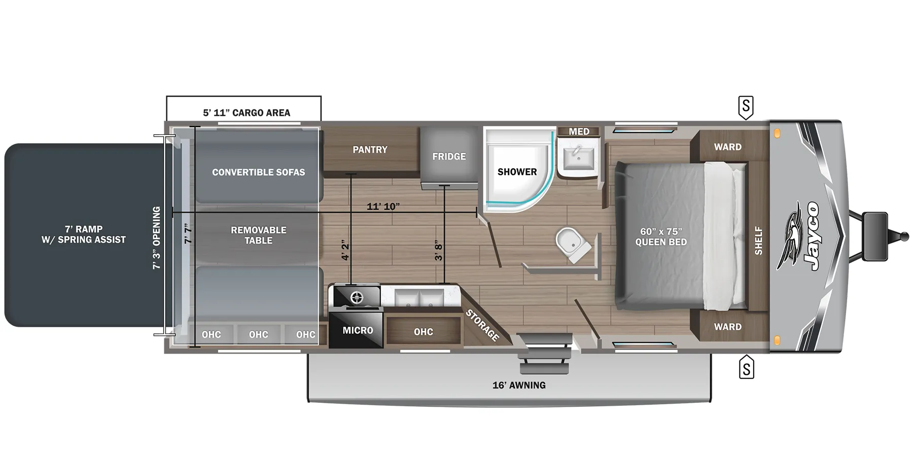 Jayco Jay Flight 236THW floor plan