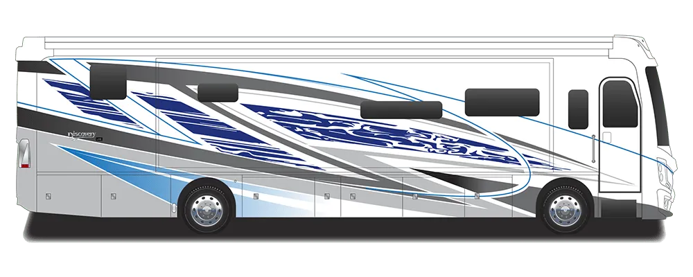 Fleetwood Discovery LXE 44S exterior