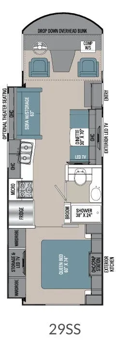 Coachmen Pursuit 29SS floor plan