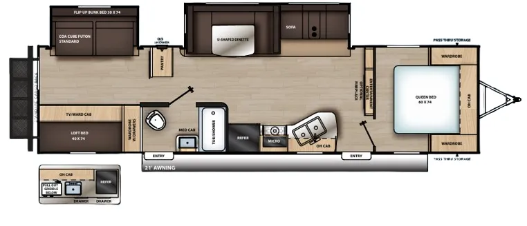 Coachmen Catalina Legacy Edition 323BHDSCK floor plan