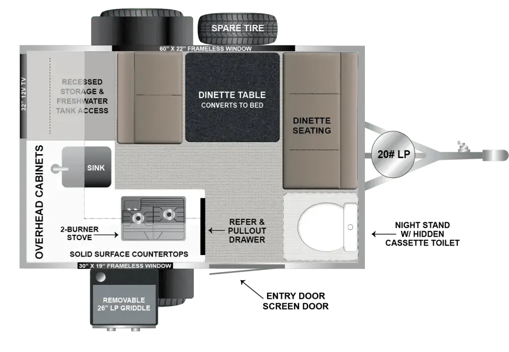 Encore RV VENU 10RKS floor plan
