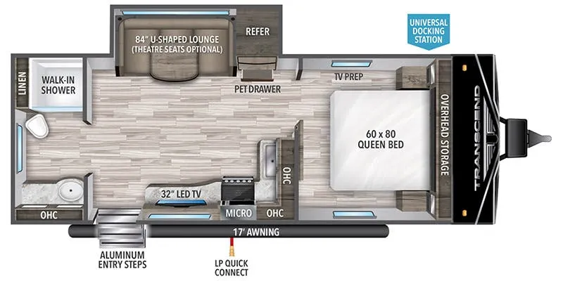 2023 Grand Design Transcend Xplor 221RB floor plan