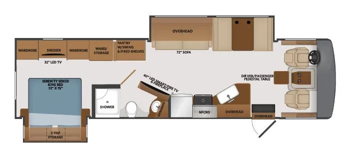 Fleetwood Fortis 34MB floor plan