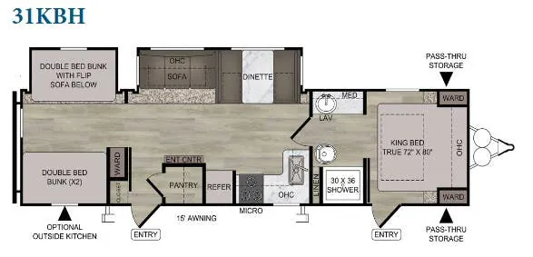 East to West Silver Lake 31KBH floor plan