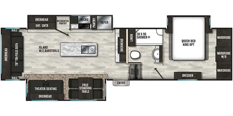 Shasta Phoenix 336RL floor plan