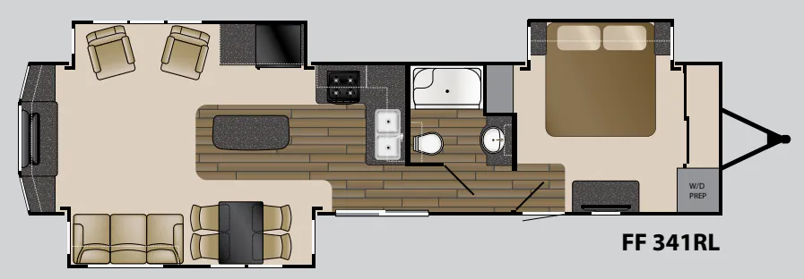 Heartland Fairfield 341 RL floor plan