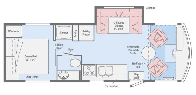Winnebago Brave 27B floor plan