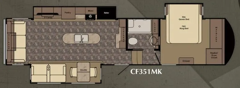 CrossRoads Cruiser Touring Edition CF351MK floor plan