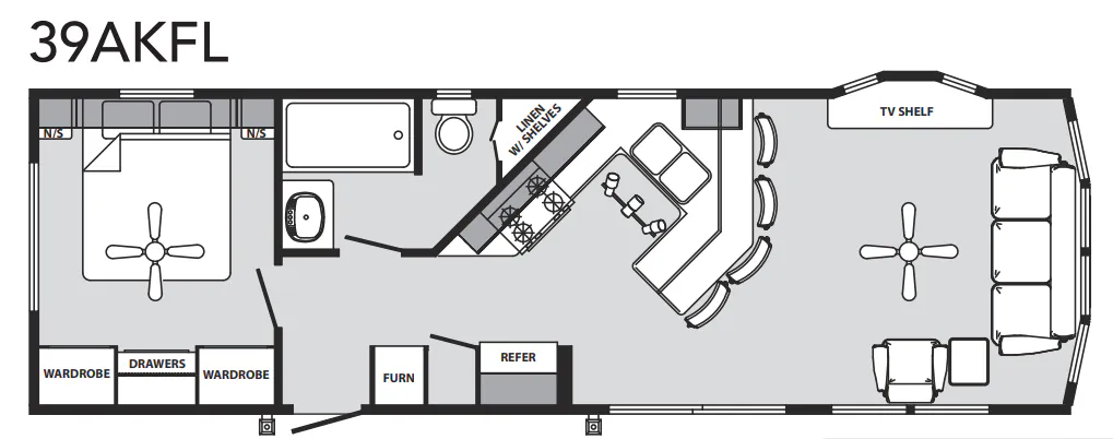 Forest River Quailridge 39AKFL floor plan