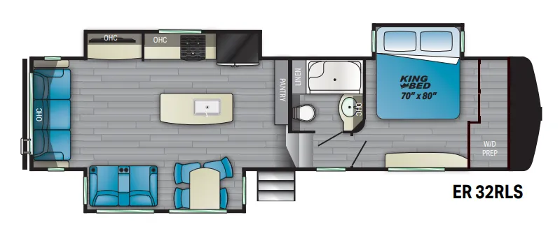 Heartland ElkRidge 32RLS floor plan